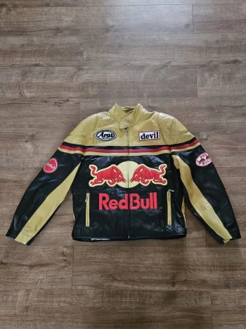Red Bull Alpinestars Leather Motorcycle Jacket