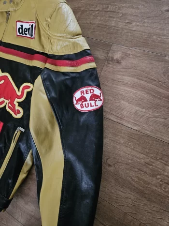 Red Bull Alpinestars Leather Motorcycle Jacket - Image 4