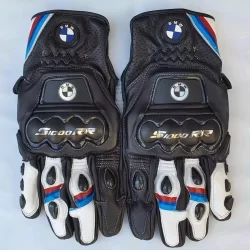 New BMW Motorbike Racing Leather Gloves – Men’s Biker Motorcycle Leather Gloves (CE Certified)