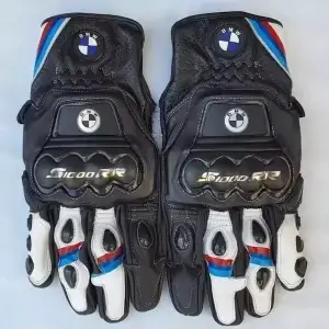 New BMW Motorbike Racing Leather Gloves