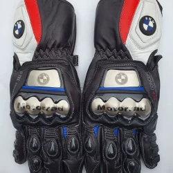 BMW Motorrad Motorbike/Motorcycle Cowhide Leather Racing Gloves