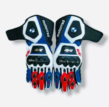 BMW Motorcycle Motorbike Racing Leather Gloves – BMW Riding Gloves