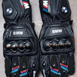BMW M1000R MOTOGP Motorbike Racing Leather Gloves – Made with Genuine Leather