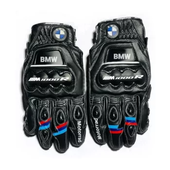 New BMW Motorbike Cowhide Leather Gloves – MotoGP BMW Motorcycle Biker Gloves