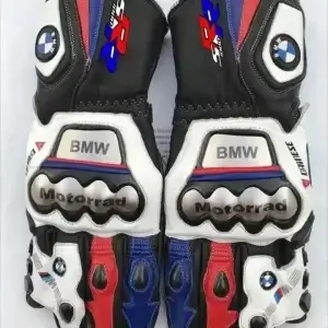 BMW S1000RR Motorcycle Leather Racing Gloves