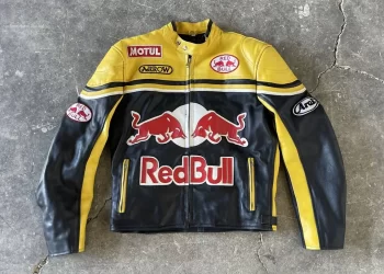 RedBull Racing Motorcycle Biker Leather Jacket
