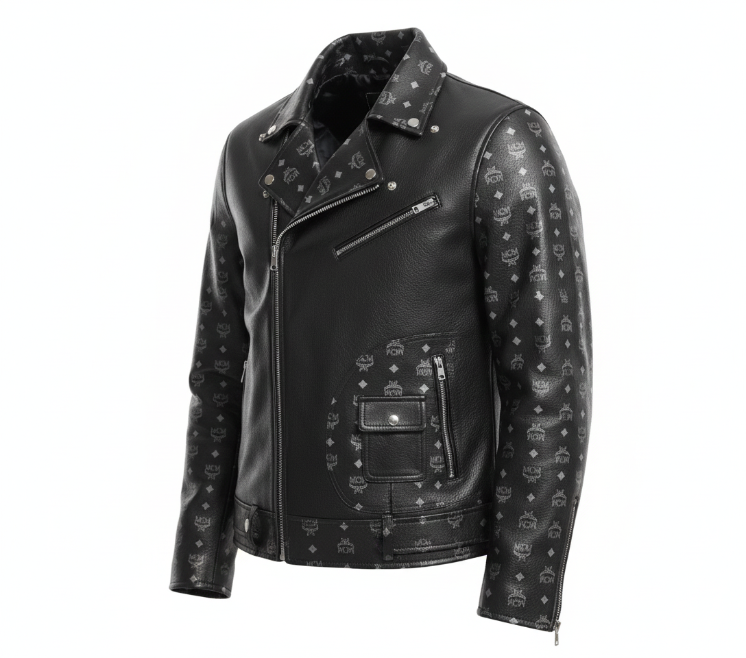 MCM Black Leather Jacket