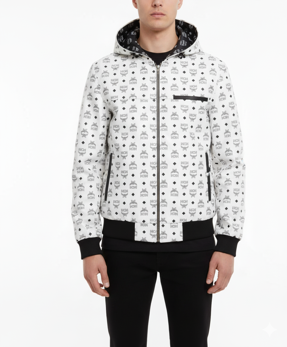 mcm leather jacket mens