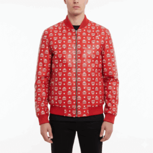 MCM Red Leather Jacket