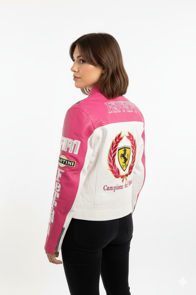 pink ferrari jacket