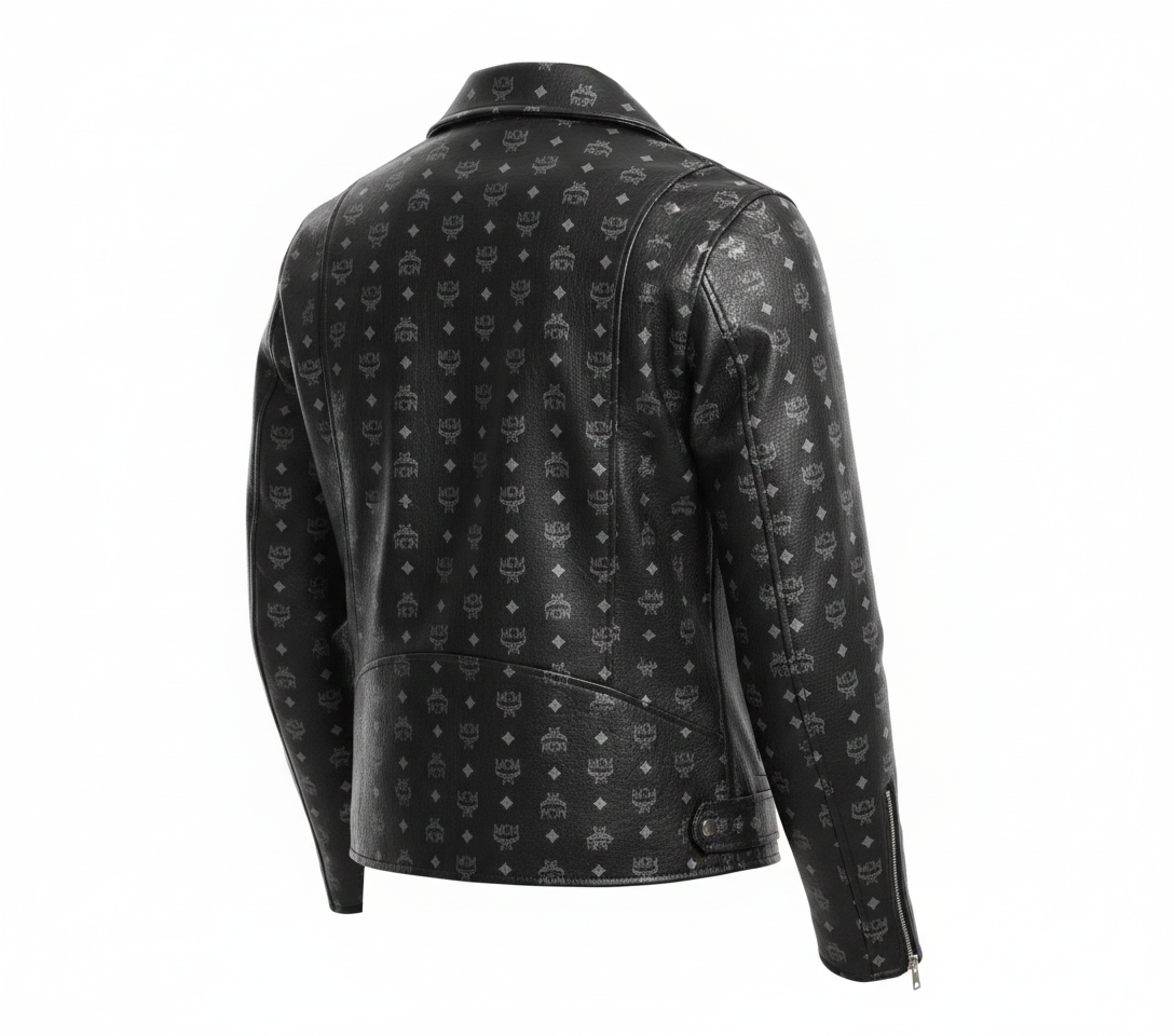 MCM Black Leather Jacket