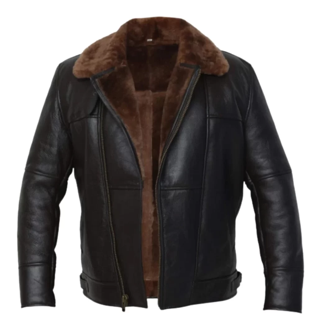 b3 sheepskin bomber jacket