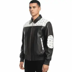 black mcm jacket