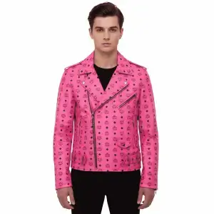 pink mcm jacket