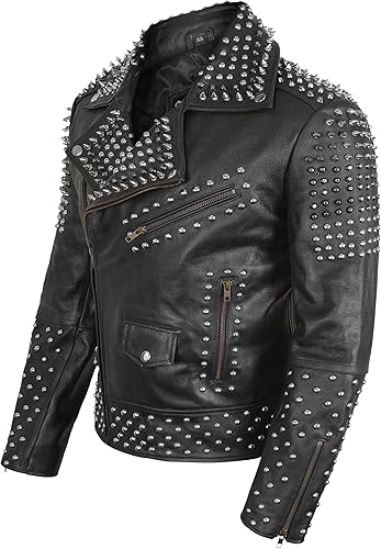 Leather Jacket Punk Side View