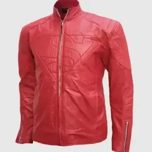 Superman Red Leather Jacket