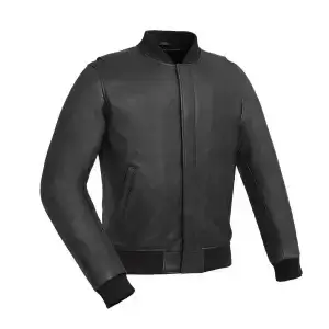 leather bomber jacket motorcycle