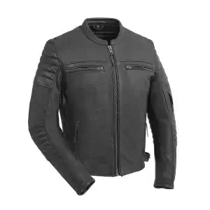 motorcycle leather jacket black