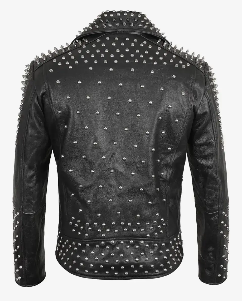 studded jacket leather