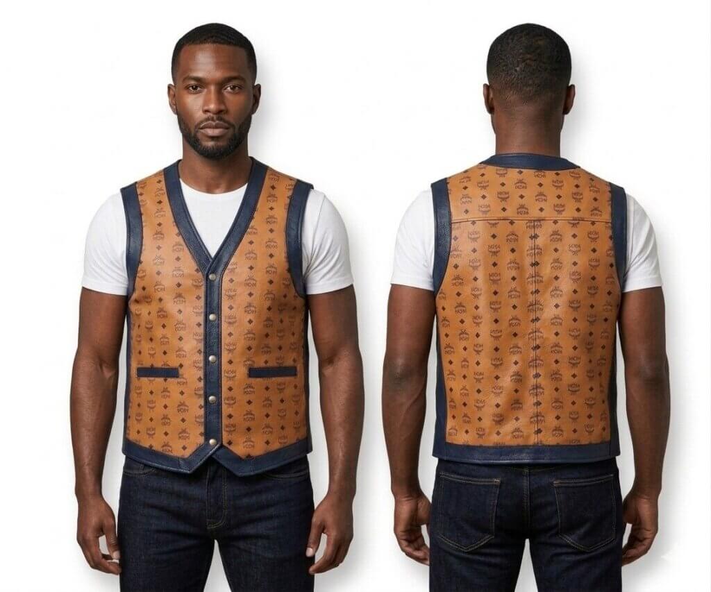 MCM Leather Biker Vest