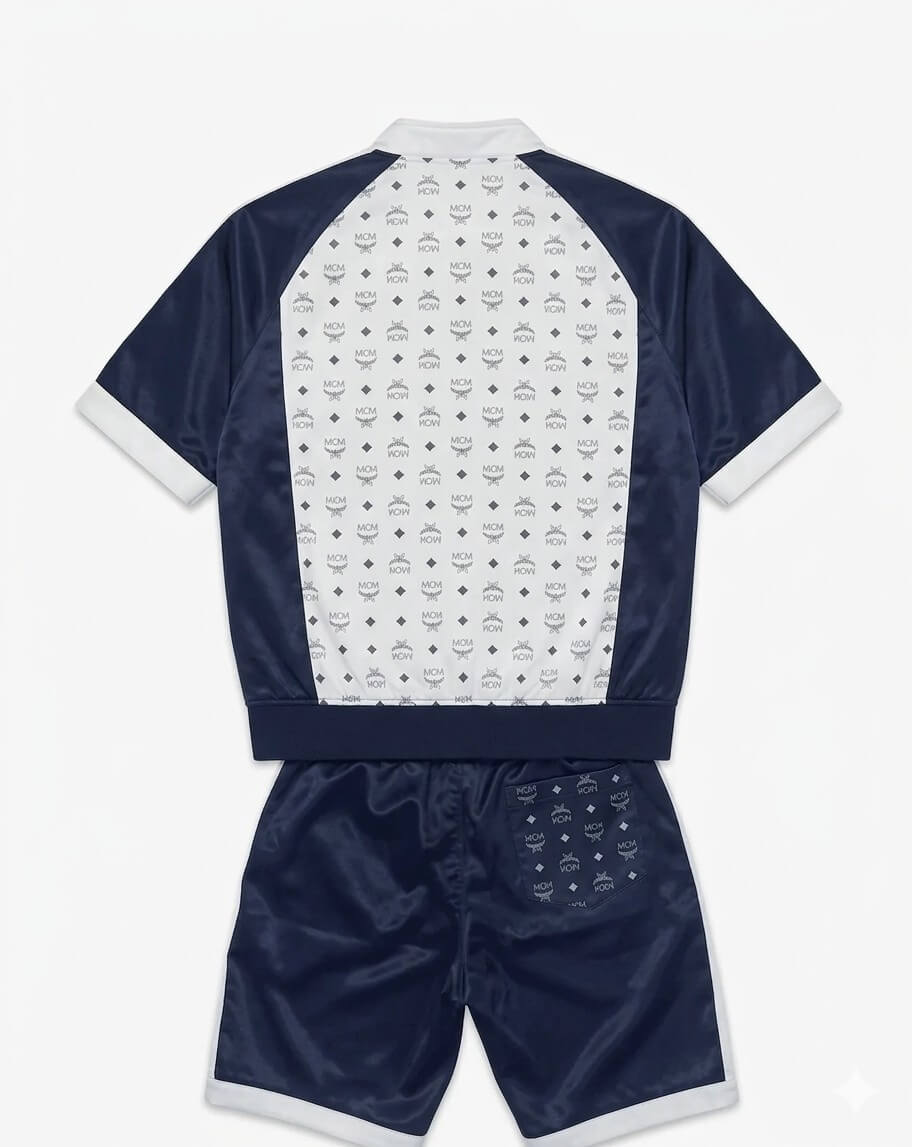 MCM White Suit With Shorts Back