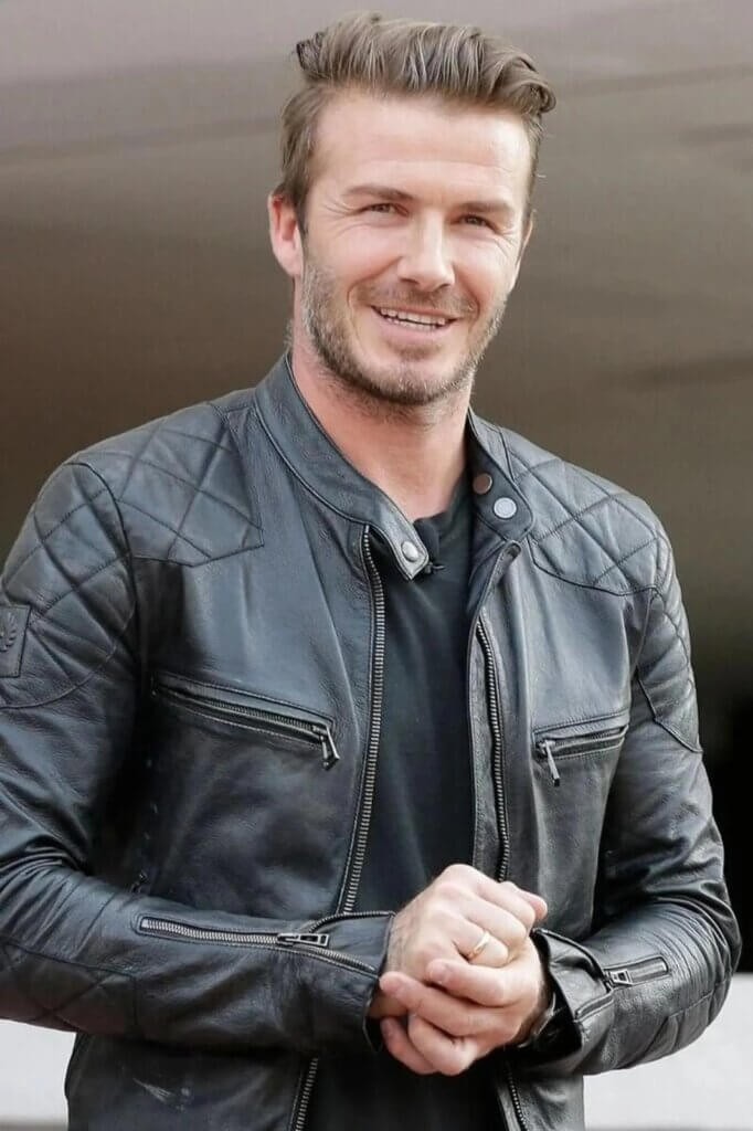 David Beckham leather jacket