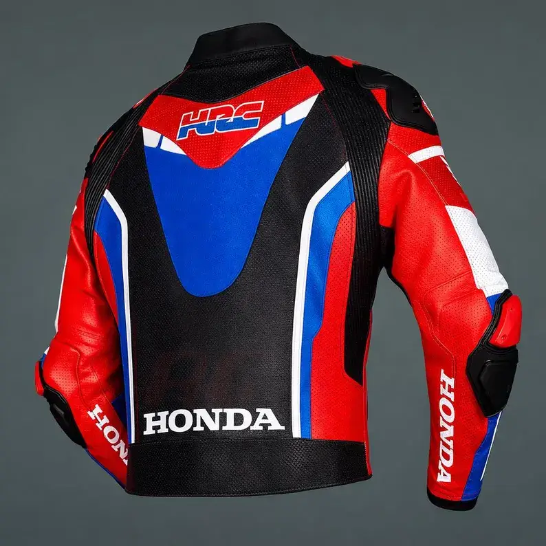 Honda HRC Leather Jacket Back