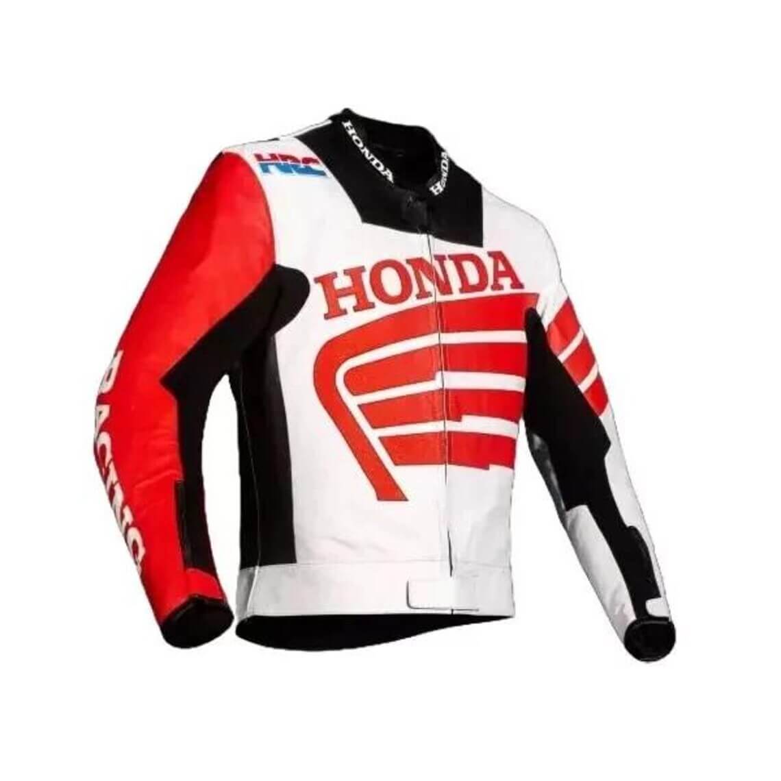 Leather Honda Racing Jacket Side View