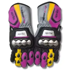 Aprilia Leather Racing Gloves