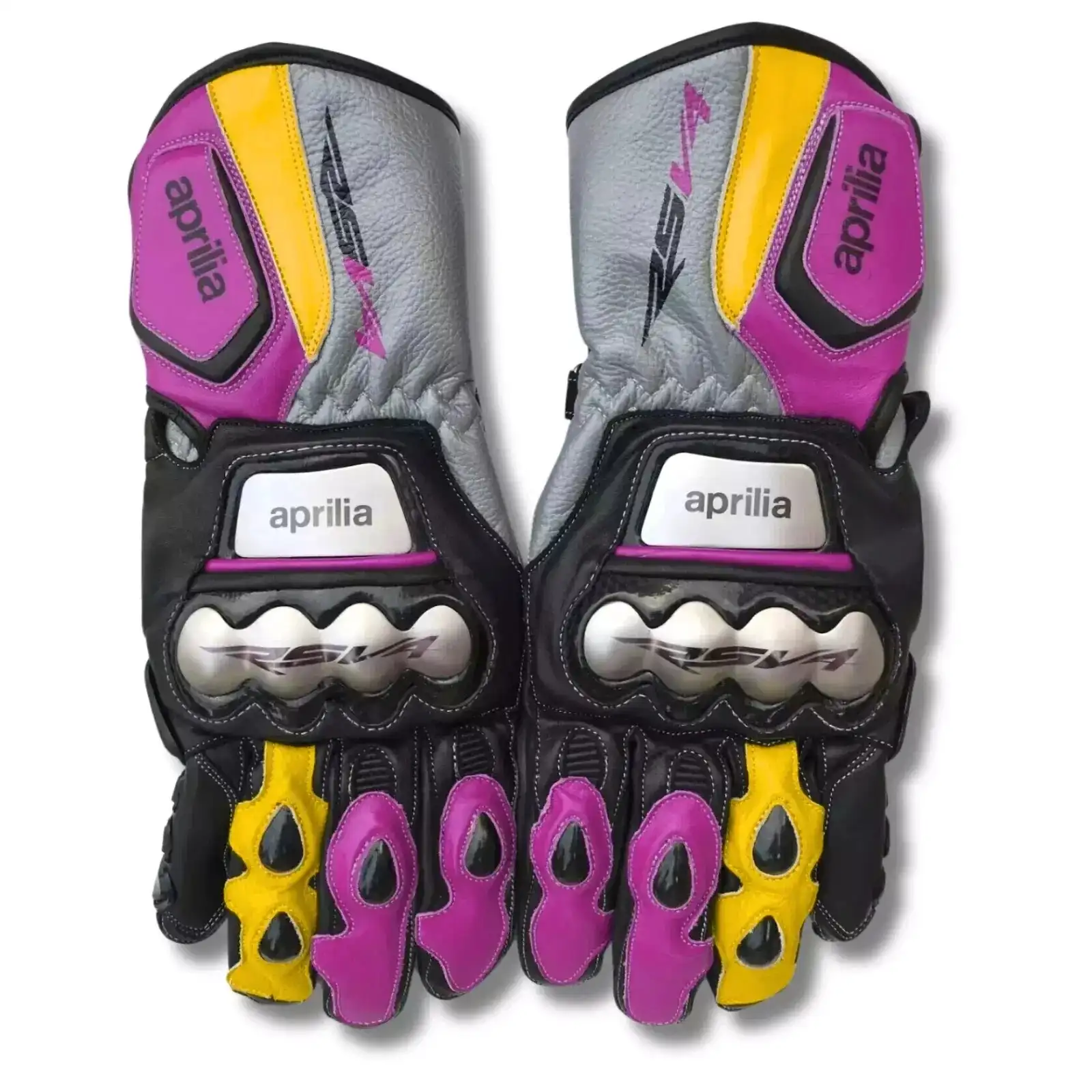 Aprilia Leather Racing Gloves