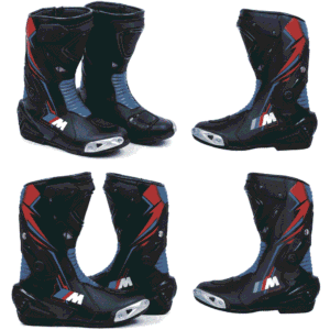 BMW Motorrad Black Leather Boots