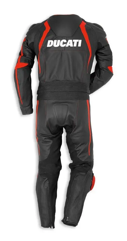 Ducati Two Piece Leather Suit Back Side View