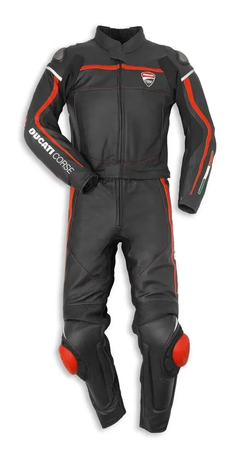 Ducati Two Piece Leather Suit Front Side View