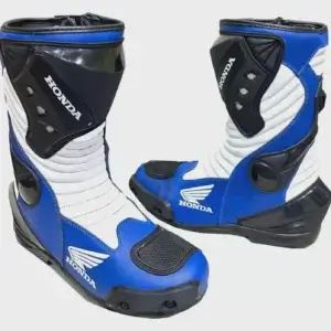 Honda Blue motorcycle Boots