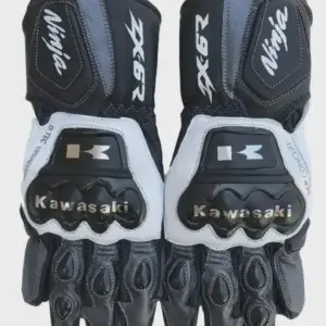Kawasaki Leather Riding Gloves