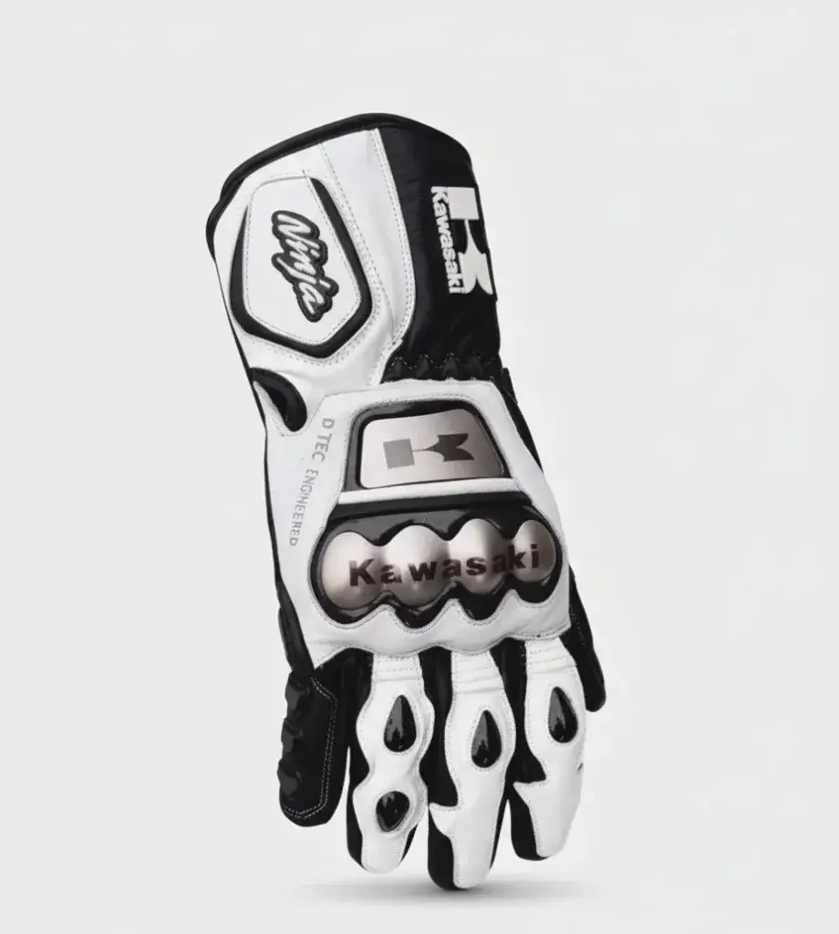 Kawasaki Leather Gloves