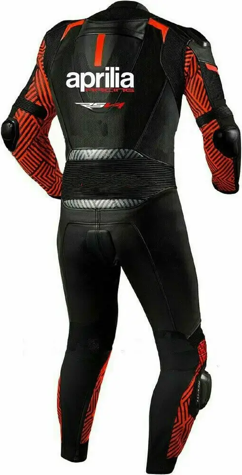 Aprilia Leather Suit Back Side View