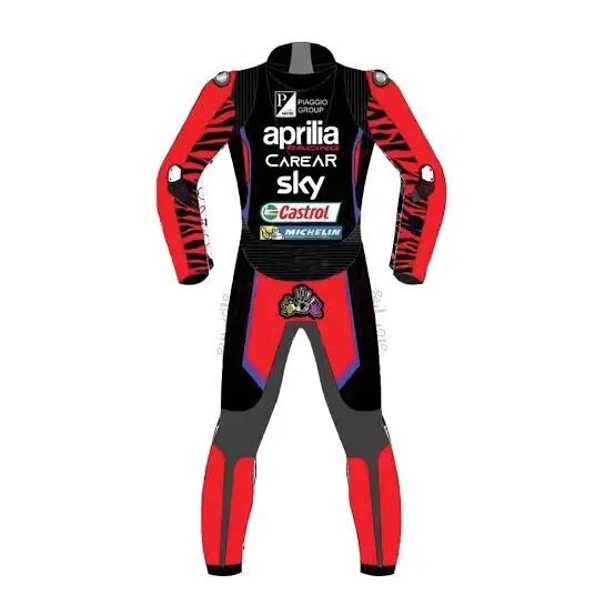 Aprilia Protective Riding Suit Back Side View