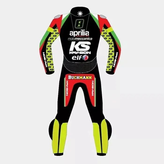 Aprilia Riding Suit Back Side View