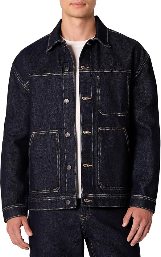 Black Denim Motorcycle Jacket