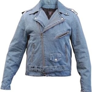 Denim Biker Jacket