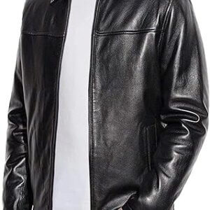 Men's Black Lambskin Leather Jacket