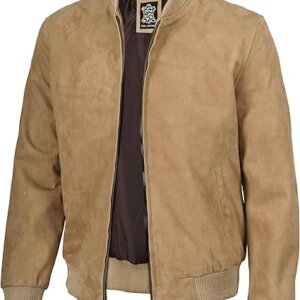 Men's Tan Suede Jacket
