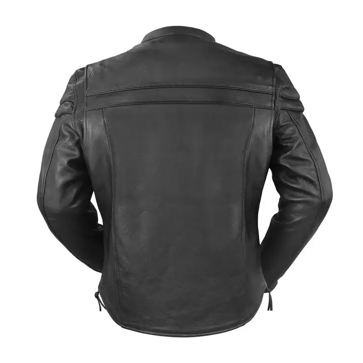 Motorcycle Jacket Men Back Side View