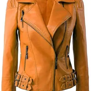 Plus Size Fashion Leather Jacket