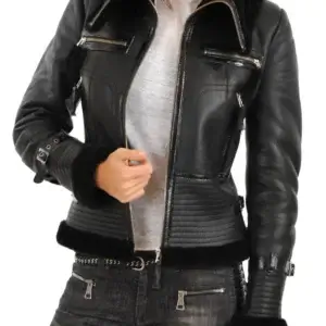 Plus Size Leather Outerwear