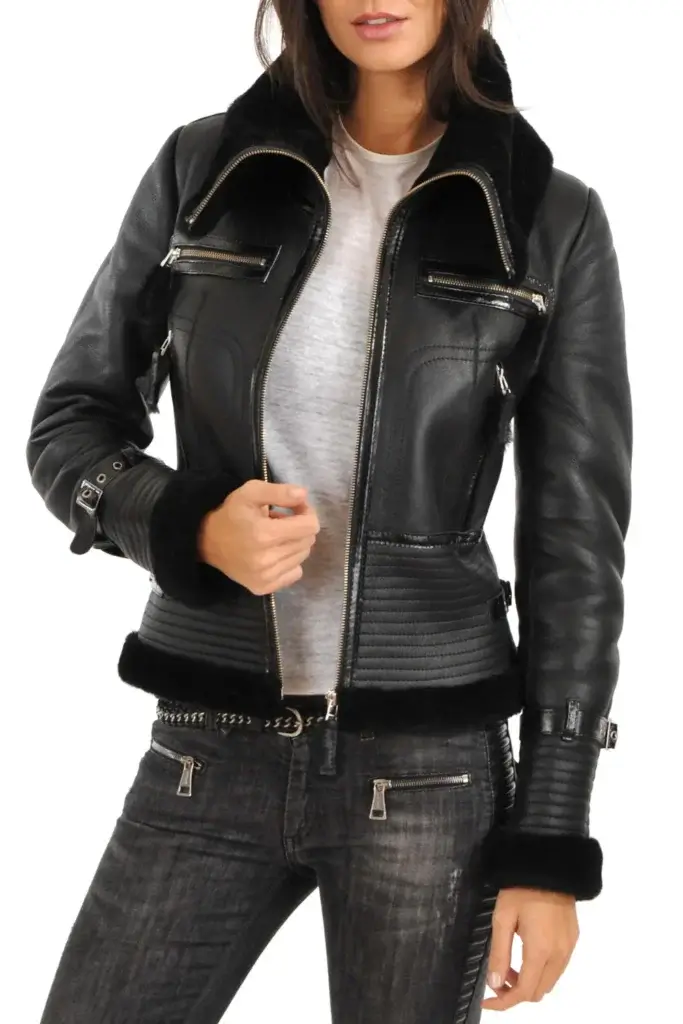 Plus Size Leather Outerwear