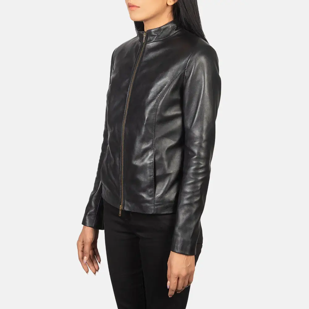 Premium Women Biker Jackets Left Side View