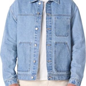 Vintage Denim Motorcycle Jacket
