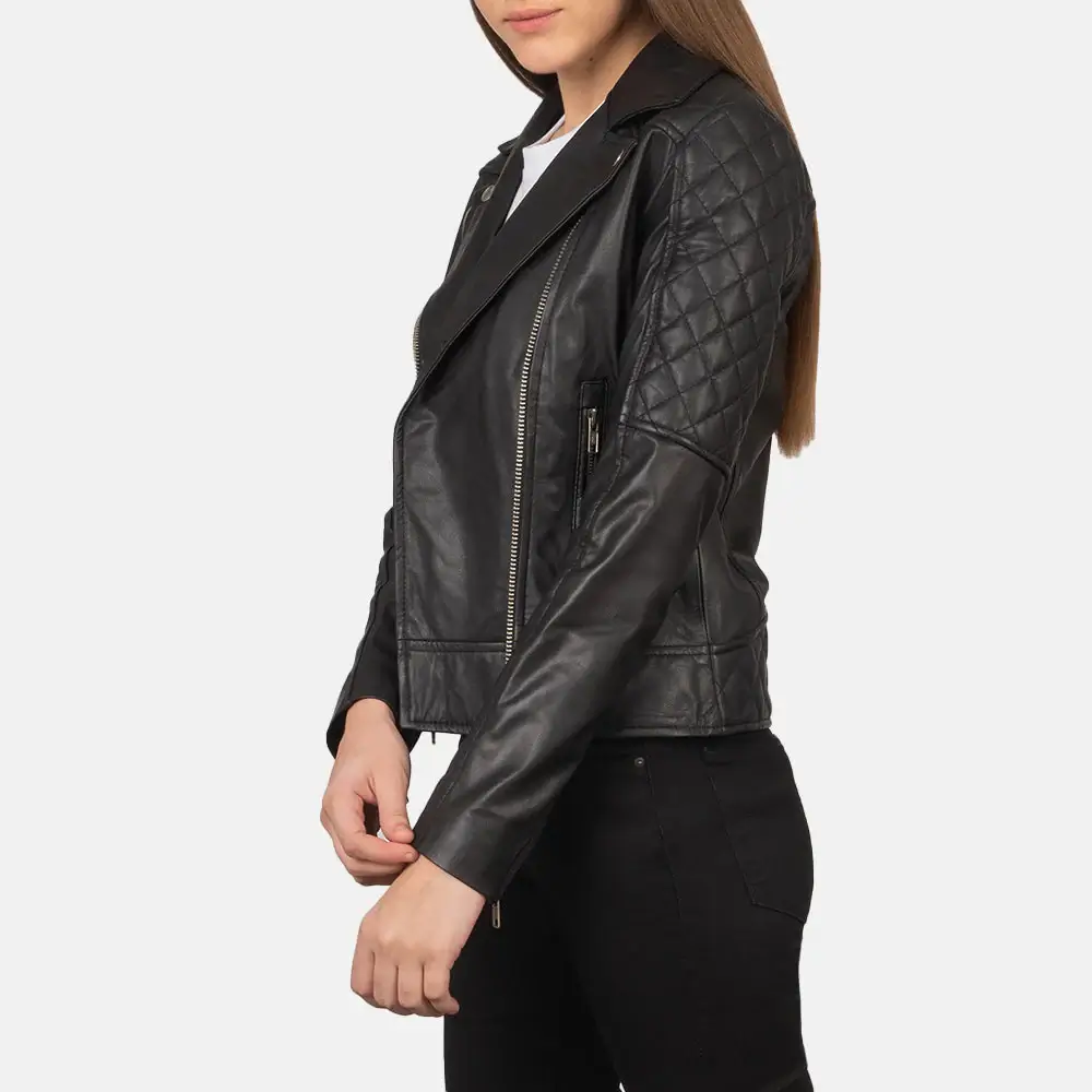 Women Motorcycle Riding Jacket Left Side View